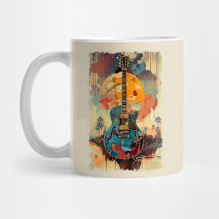 Painted Guitar Mug